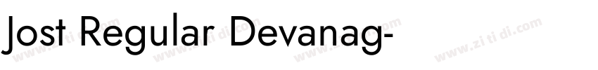Jost Regular Devanag字体转换